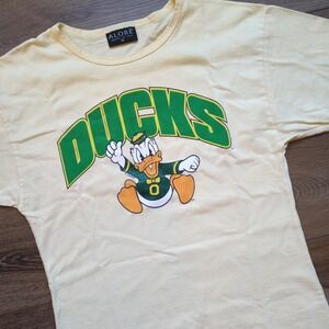 Vtg 90s University of Oregon Donald Duck Short Sleeve T-Shirt Disney USA Made M